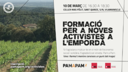 Formació per a noves activistes de Pam a Pam a comarques gironines