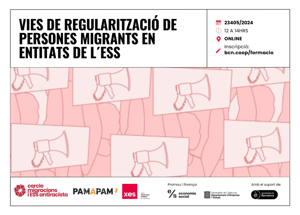 Vies de regularització de persones migrants en entitats de l’ESS @ Online